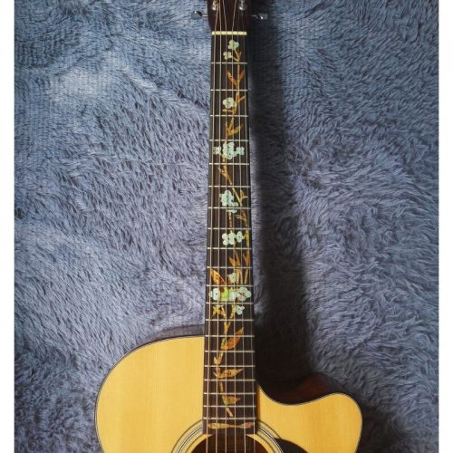 naklejka na podstrunnicę gitary bird flower naklejka na gryf gitary